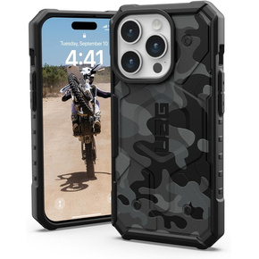 Urban Armor Gear Θήκη για iPhone 15 Pro, Pathfinder MagSafe Camo, μαύρη