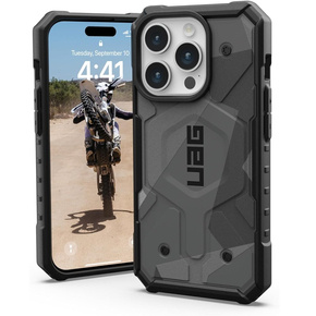 Urban Armor Gear Θήκη για iPhone 15 Pro, Pathfinder MagSafe Geo Camo, γκρι