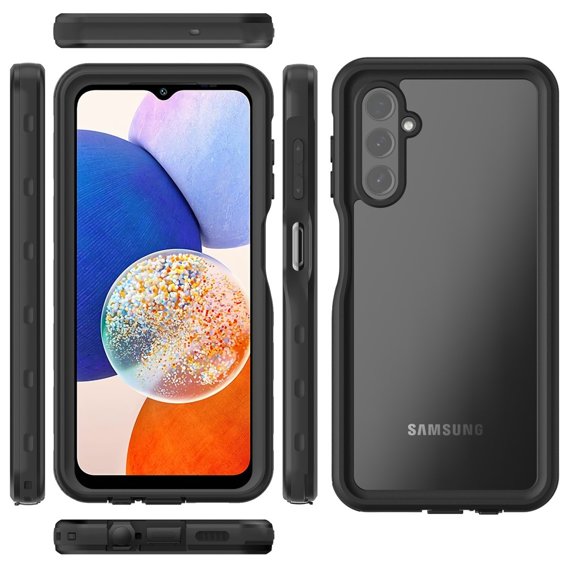 Αδιάβροχη θήκη IP68 για Samsung Galaxy A14 5G, μαύρη