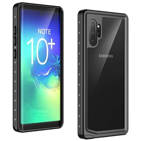 Αδιάβροχη θήκη IP68 για Samsung Galaxy Note 10+ Plus, Redpepper, μαύρη