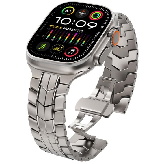 Βραχιόλι για Apple Watch 1/2/3/4/5/6/7/8/9/SE/ULTRA/ULTRA 2 42/44/45/49MM, Τιτάνιο