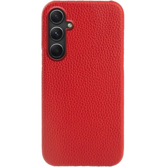 Δερμάτινη θήκη για Samsung Galaxy A54, Genuine Leather, κόκκινη