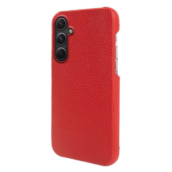 Δερμάτινη θήκη για Samsung Galaxy A54, Genuine Leather, κόκκινη