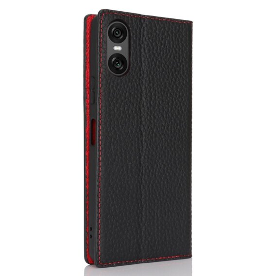 Δερμάτινη θήκη για Sony Xperia 10 VI, ERBORD Grain Leather, μαύρη