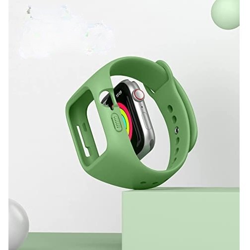 Ζώνη + θήκη Suritch για Apple Watch 1/2/3/4/5/6/SE 38/40mm, πράσινη