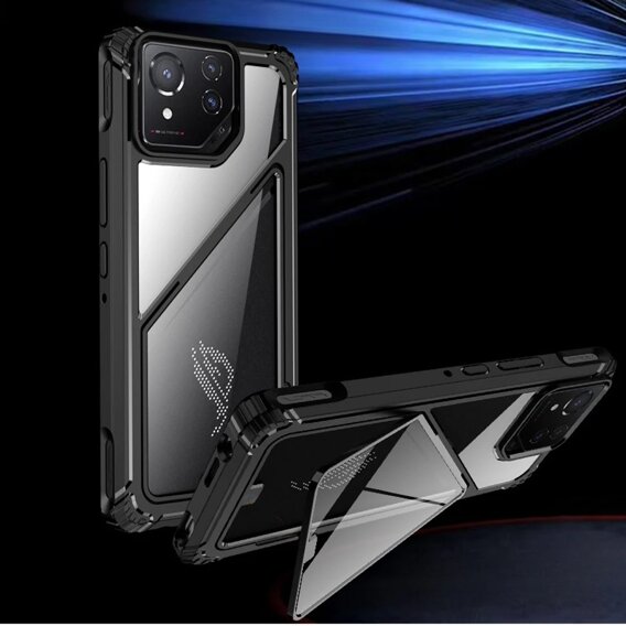 Θήκη για ASUS ROG Phone 8 Pro, Armor Kickstand, με βάση, μαύρη