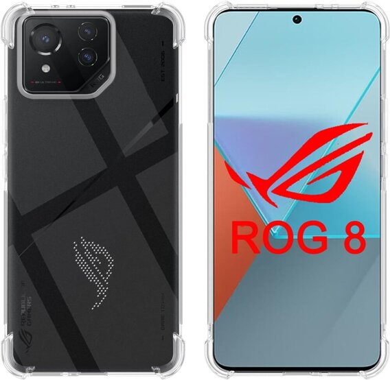 Θήκη για ASUS ROG Phone 8 Pro, Dropproof, διαφανής