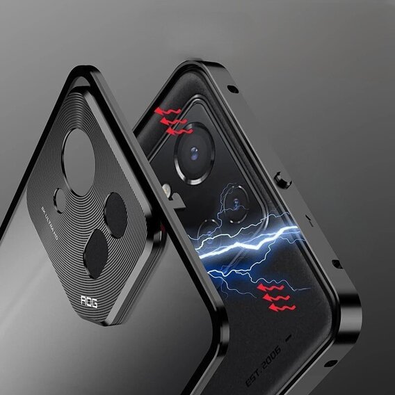 Θήκη για ASUS ROG Phone 8 Pro, Frame Case, μαύρη