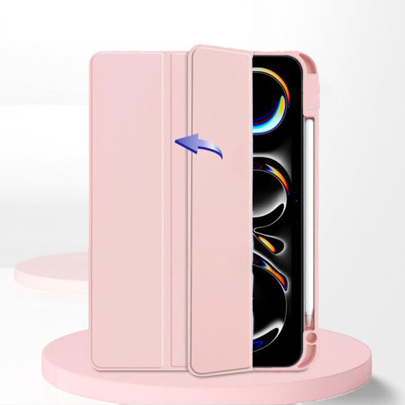 Θήκη για Apple iPad Pro 13" 7 gen. 2024 (A2925, Smartcase Hybrid, με χώρο για γραφίδα, ροζ