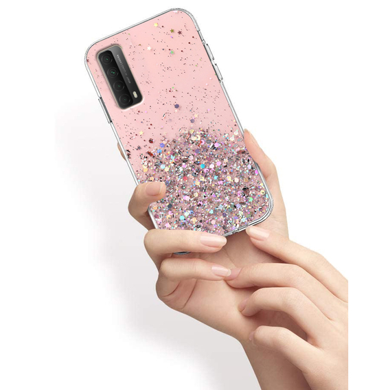 Θήκη για Huawei P Smart 2021/Y7A, Glittery, ροζ