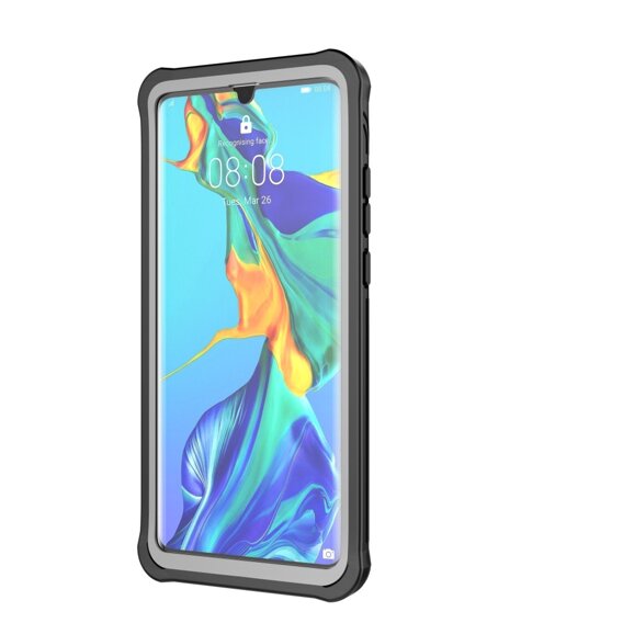 Θήκη για Huawei P30 Pro, Shockproof, με μεμβράνη, μαύρη