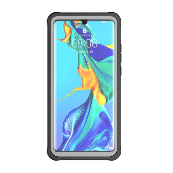 Θήκη για Huawei P30 Pro, Shockproof, με μεμβράνη, μαύρη