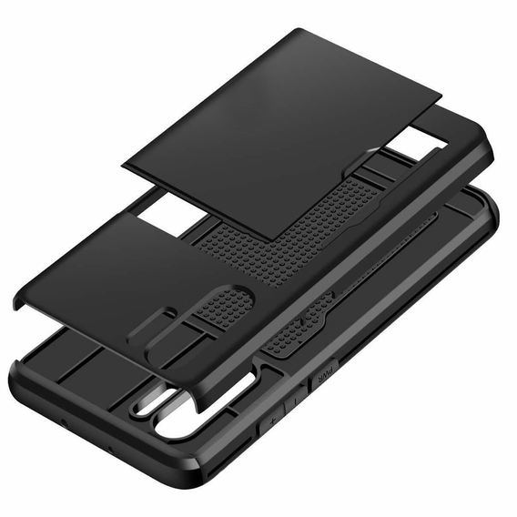 Θήκη για Huawei P30 Pro, Sliding Card Holder, μαύρη