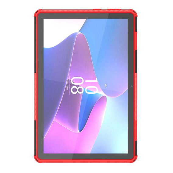 Θήκη για Lenovo Tab M10 10.1 Gen 3, Tire Armor, μαύρο / κόκκινο