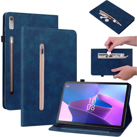 Θήκη για Lenovo Tab P11 Pro Gen 2, Wallet Pen Slot, μπλε