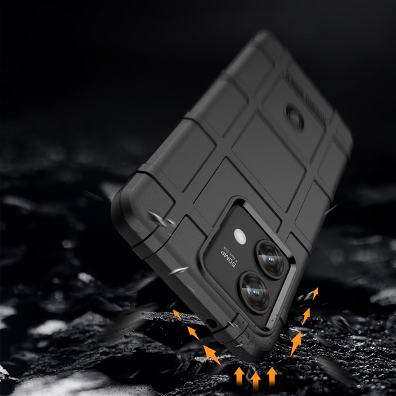 Θήκη για Motorola Edge 40 Neo, Rugged Shield, μαύρη