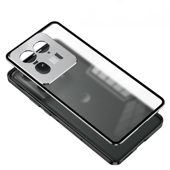 Θήκη για Motorola Edge 50 Ultra, Frame Case, ασημένια