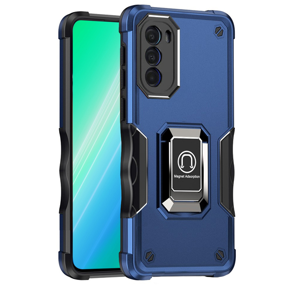 Θήκη για Motorola Moto G22, Dual-Layer Armor, μπλε