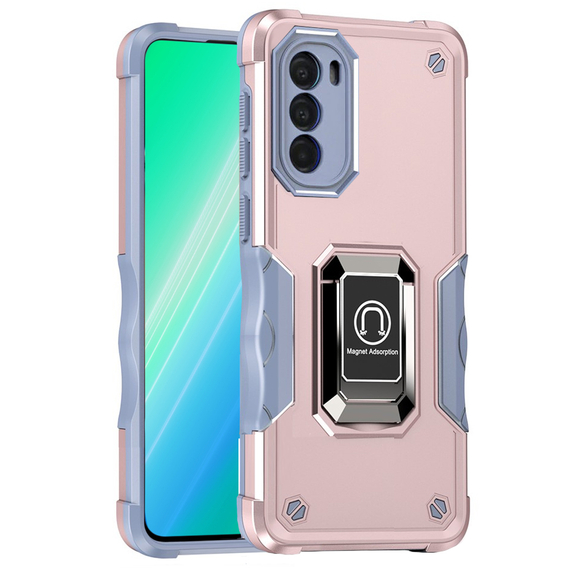 Θήκη για Motorola Moto G22, Dual-Layer Armor, ροζ rose gold