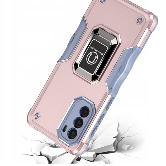 Θήκη για Motorola Moto G22, Dual-Layer Armor, ροζ rose gold