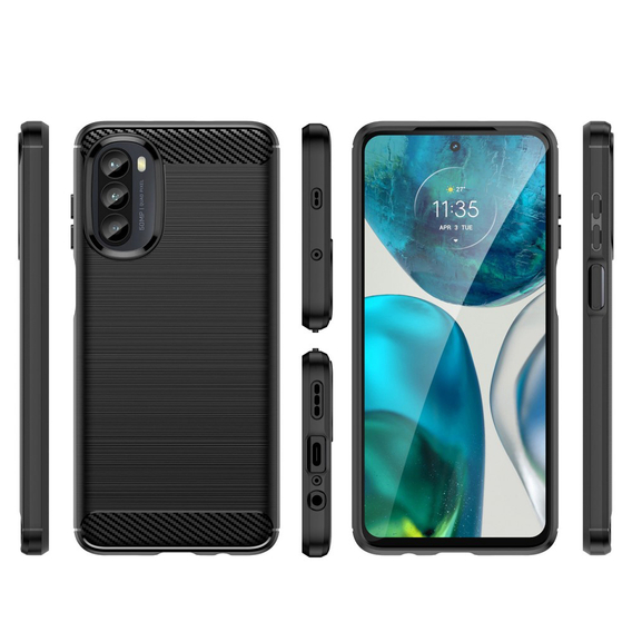 Θήκη για Motorola Moto G52 / G82 5G, Carbon, μαύρη