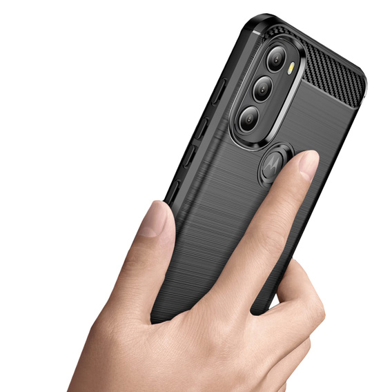 Θήκη για Motorola Moto G71 5G, Carbon, μαύρη