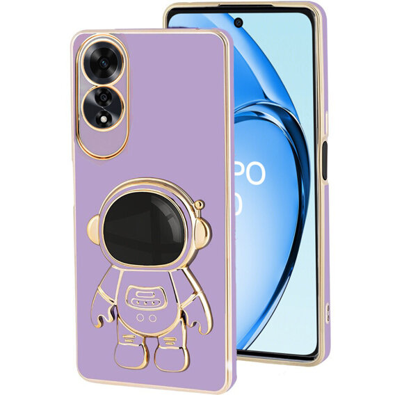 Θήκη για Oppo A60, Astronaut, μωβ