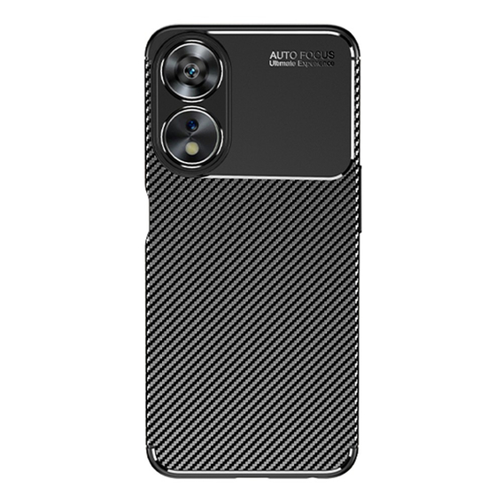 Θήκη για Oppo A78 5G, Carbon Gel, μαύρη