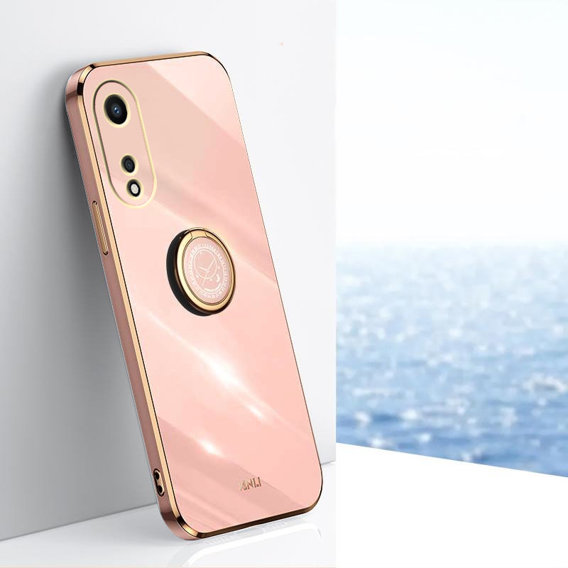 Θήκη για Oppo A78 5G, Electro Ring, ροζ rose gold