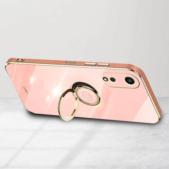 Θήκη για Oppo A78 5G, Electro Ring, ροζ rose gold