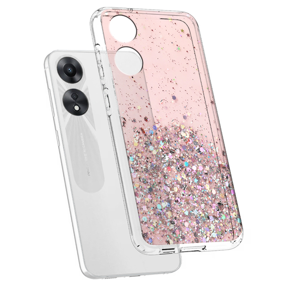 Θήκη για Oppo A78 5G, Glittery, ροζ