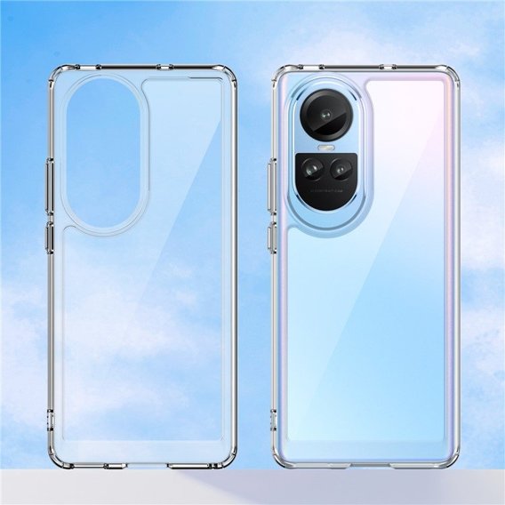 Θήκη για Oppo Reno 10 / 10 Pro, Fusion Hybrid, διαφανής