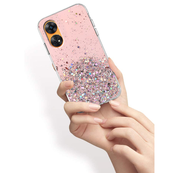 Θήκη για Oppo Reno8 T, Glittery, ροζ