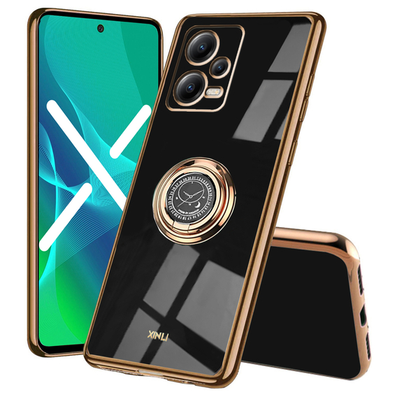 Θήκη για POCO X5 Pro 5G, Electro Ring, μαύρη