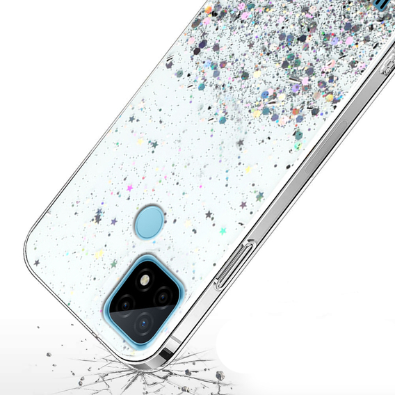 Θήκη για Realme C21, Glittery, διαφανής