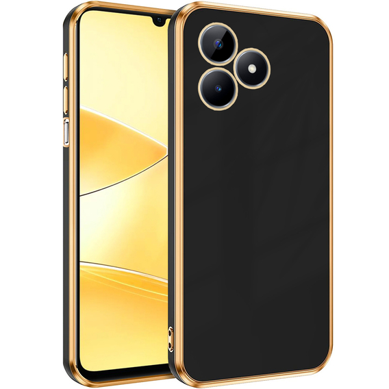 Θήκη για Realme C51, Glamour CamShield, μαύρη