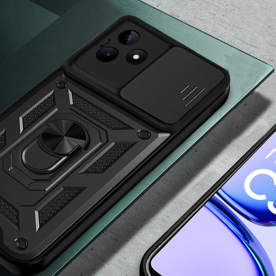 Θήκη για Realme C53 4G, CamShield Slide, μαύρο