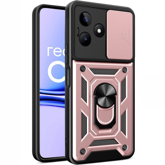 Θήκη για Realme C53 4G, CamShield Slide, ροζ rose gold