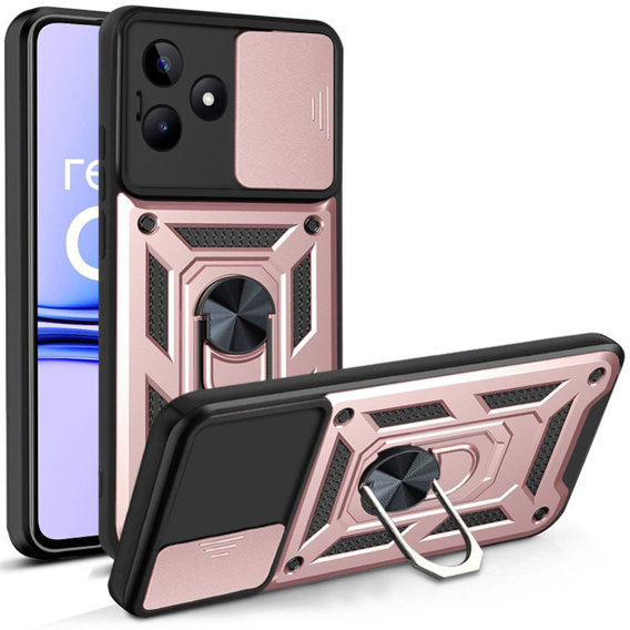 Θήκη για Realme C53 4G, CamShield Slide, ροζ rose gold