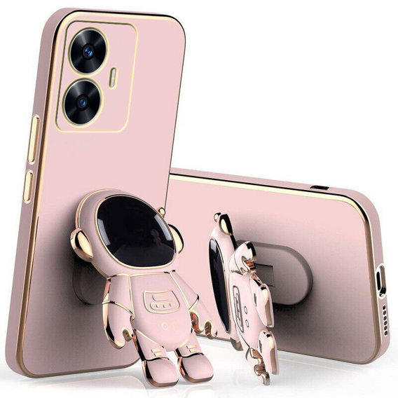 Θήκη για Realme C55, Astronaut, ροζ rose gold