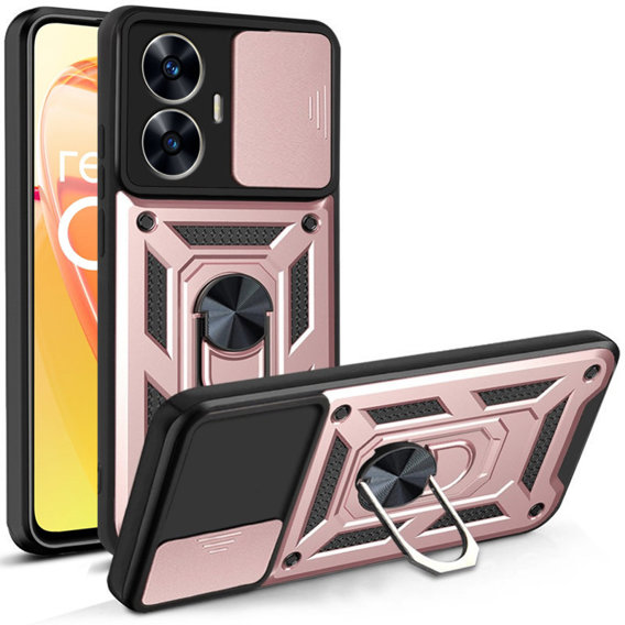 Θήκη για Realme C55, CamShield Slide, ροζ rose gold