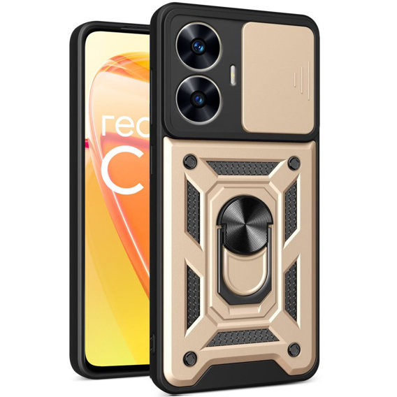 Θήκη για Realme C55, CamShield Slide, χρυσός