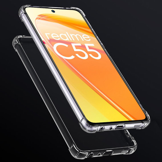 Θήκη για Realme C55, Dropproof, διαφανής