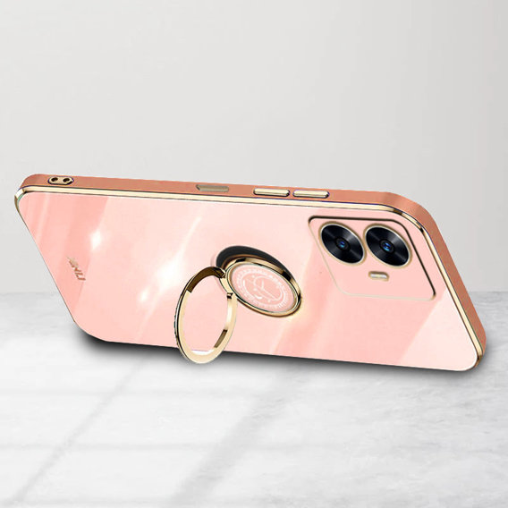 Θήκη για Realme C55, Electro Ring, ροζ rose gold