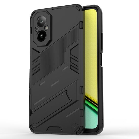 Θήκη για Realme C67, Military kickstand, μαύρη