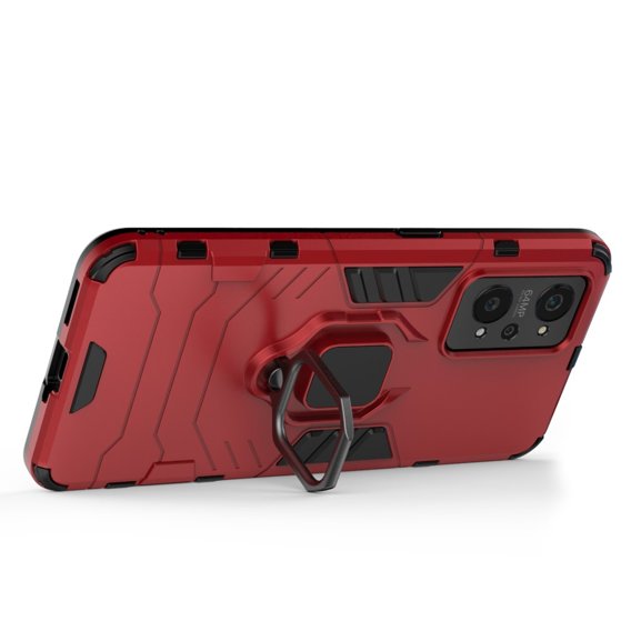 Θήκη για Realme GT 2 5G / GT Neo 2 / GT Neo 3T, Kickstand Ring, κόκκινη