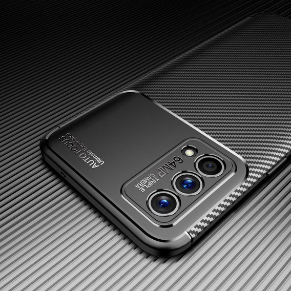 Θήκη για Realme GT Master Edition, Carbon Gel, μαύρη