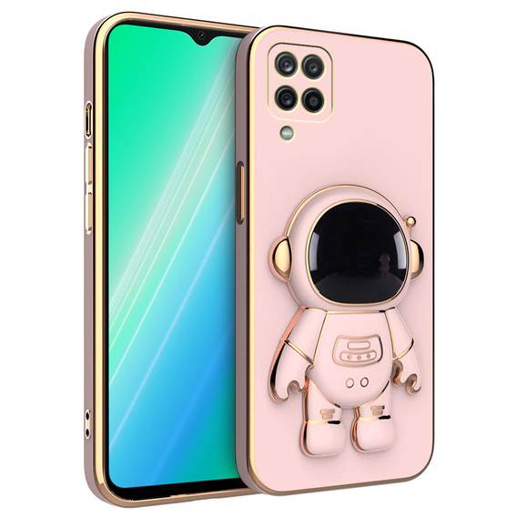 Θήκη για Samsung Galaxy A12 / M12 / A12 2021, Astronaut, ροζ rose gold