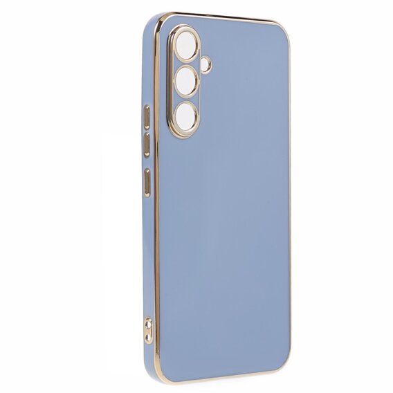 Θήκη για Samsung Galaxy A25 5G, Glamour CamShield, μπλε + γυαλί 9H