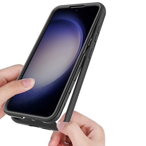 Θήκη για Samsung Galaxy A35 5G, Shockproof, με μεμβράνη, μαύρη